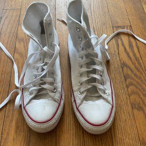 Converse All Star High Top Sneakers White Size 7